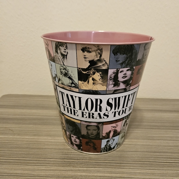 NEW AMC Taylor Swift Pink Metal Popcorn Bucket NWT - Picture 2 of 2